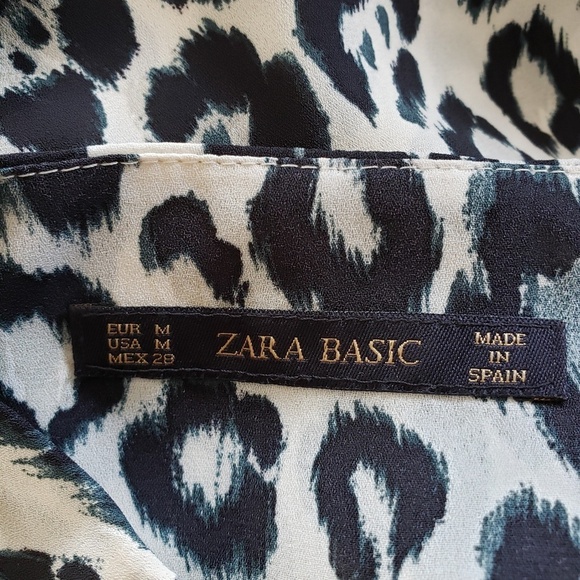 Zara basics blouse. Leopard print. - Picture 4 of 5